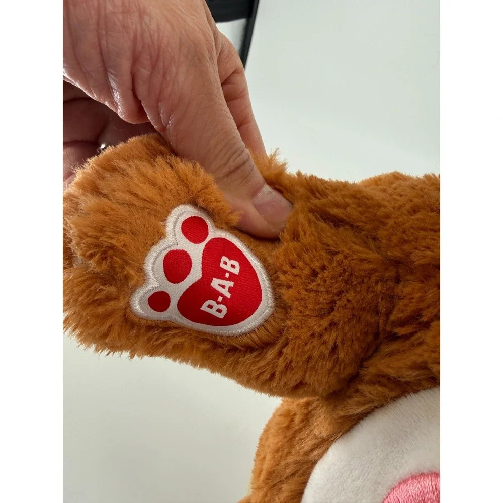Build-A-Bear Care Bears Tenderheart Bear Plush Red Heart Belly Retired
